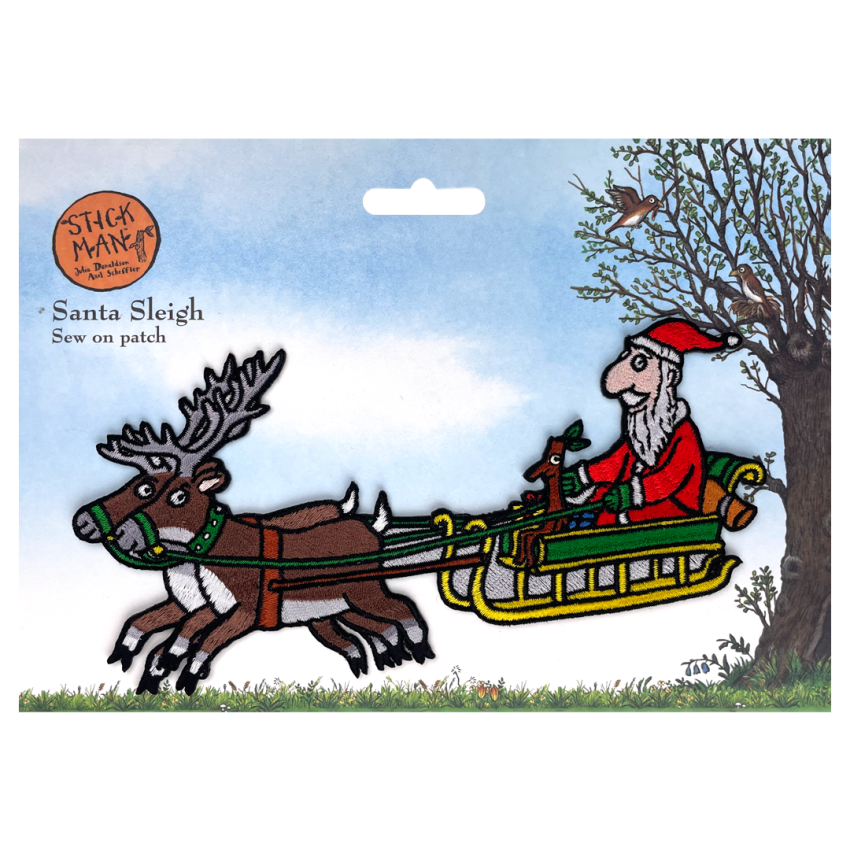 Photograph: Santa Sleigh Sew On Patch