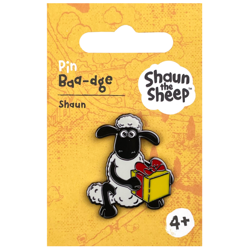 Photograph: Shaun with Present Pin Badge