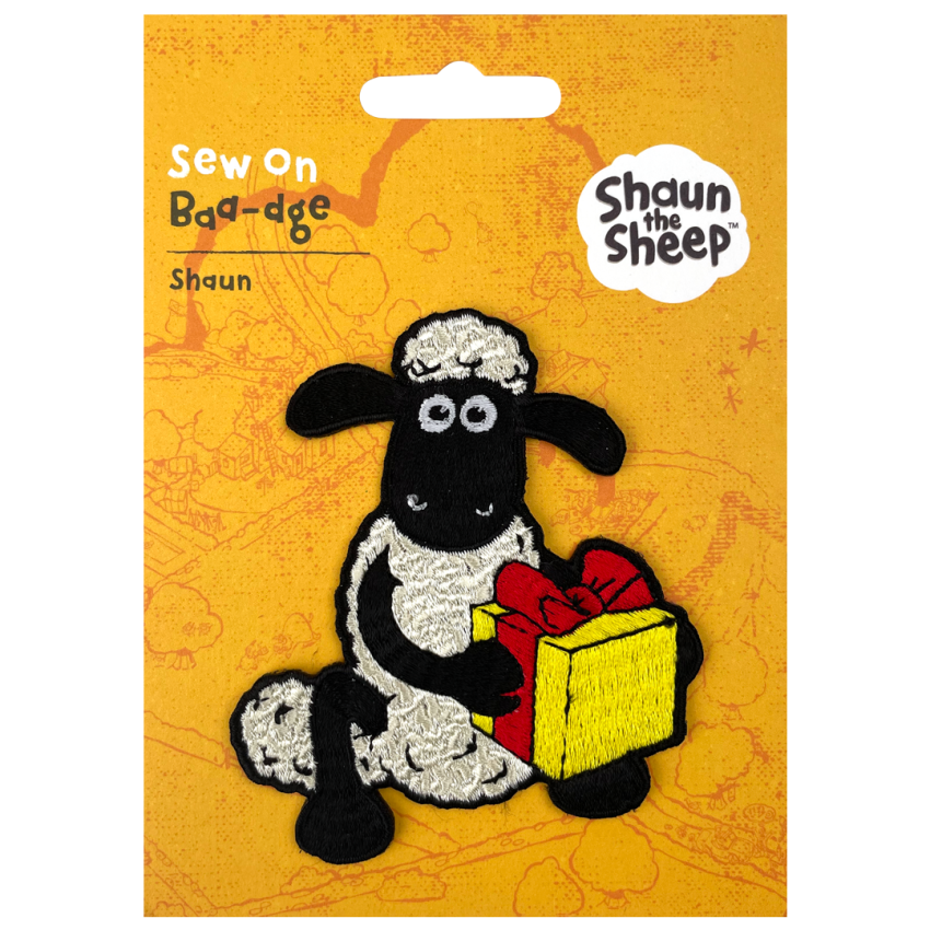 Photograph: Shaun with Present Sew On Patch