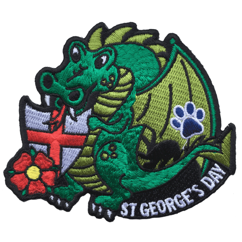 St George Official VELCRO® English Patch – 8x5cm British England Badge
