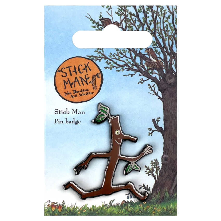 Photograph: Stick Man Character Pin Badge