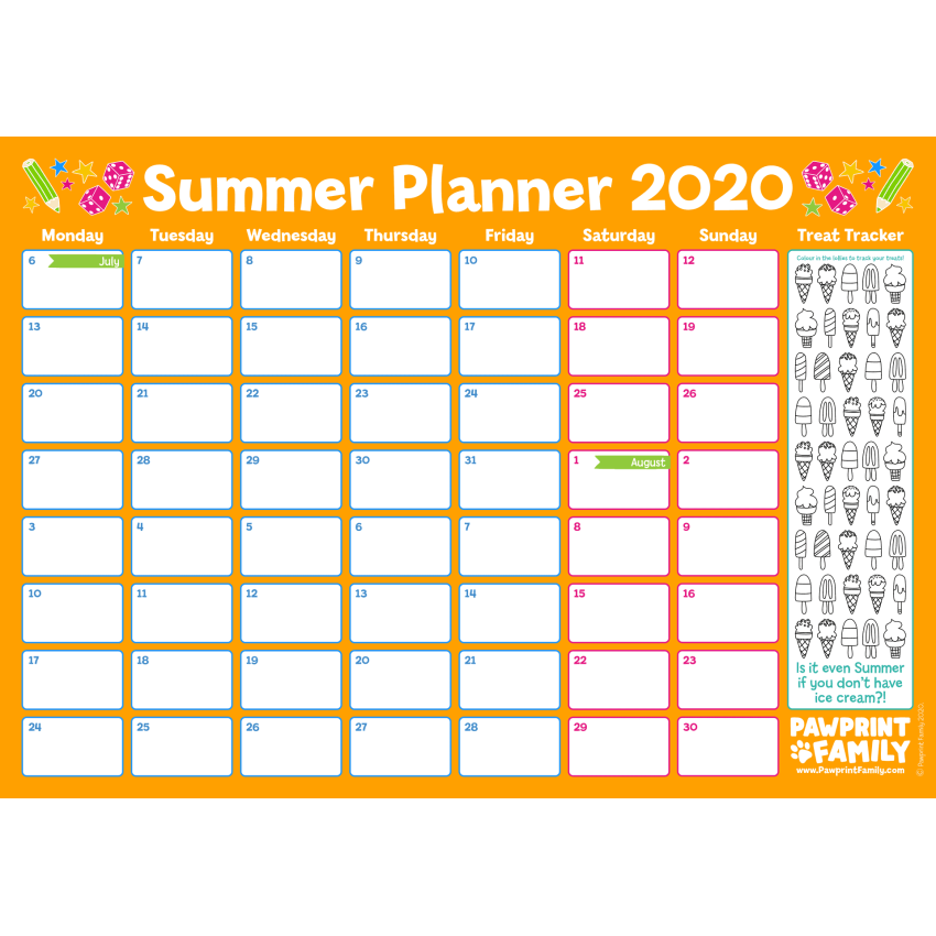 Photograph: Summer Planner 2020