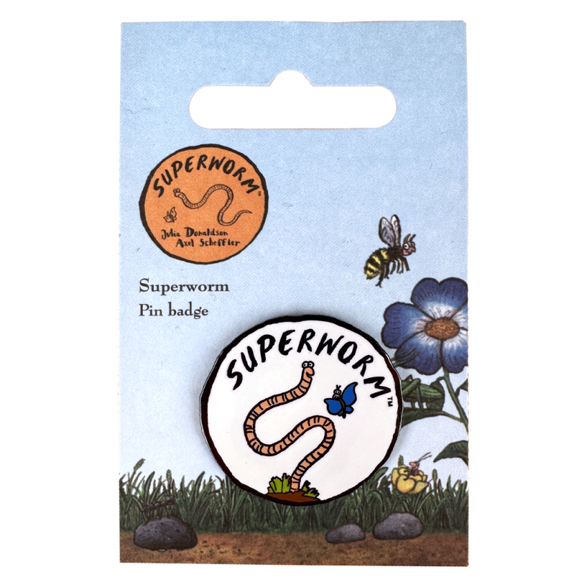 Photograph: Superworm Logo Pin Badge