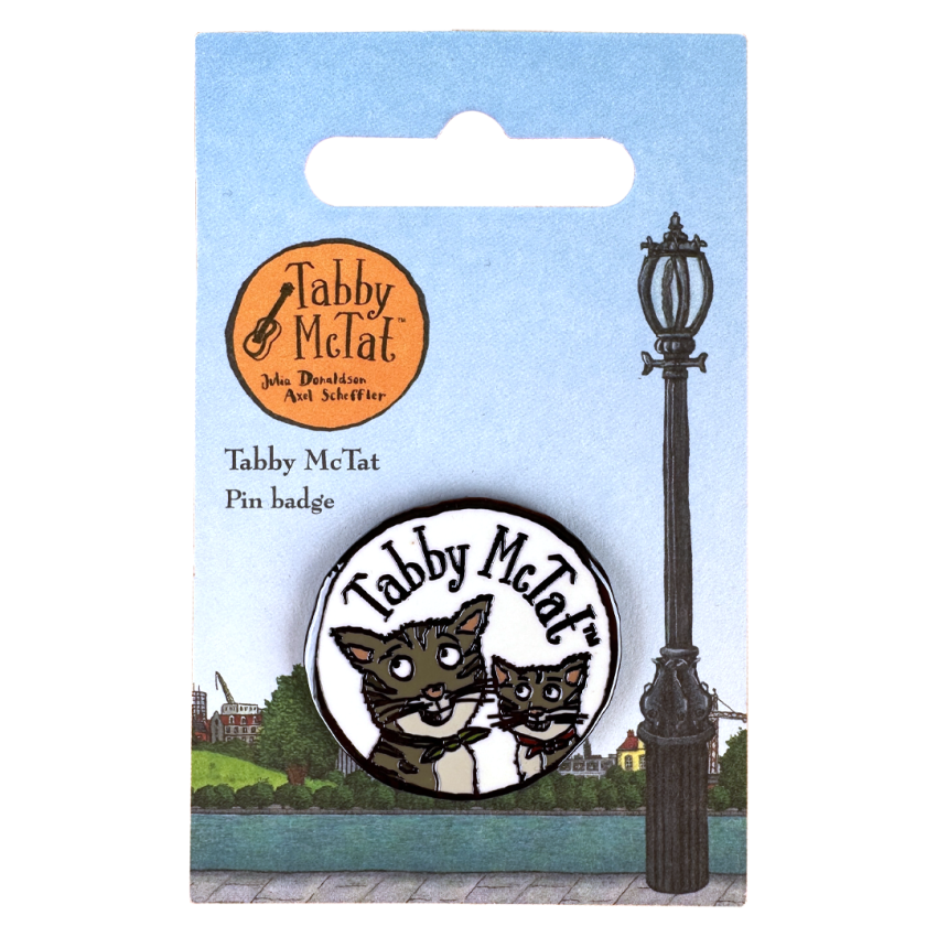 Photograph: Tabby McTat Logo Pin Badge