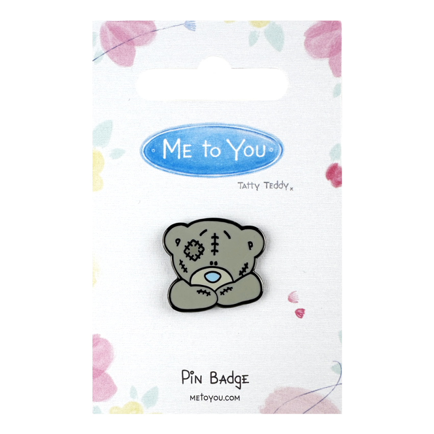 Photograph: Tatty Teddy Head Pin Badge