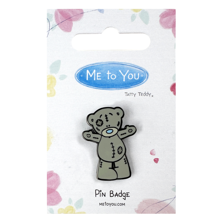 Photograph: Tatty Teddy Standing Pin Badge