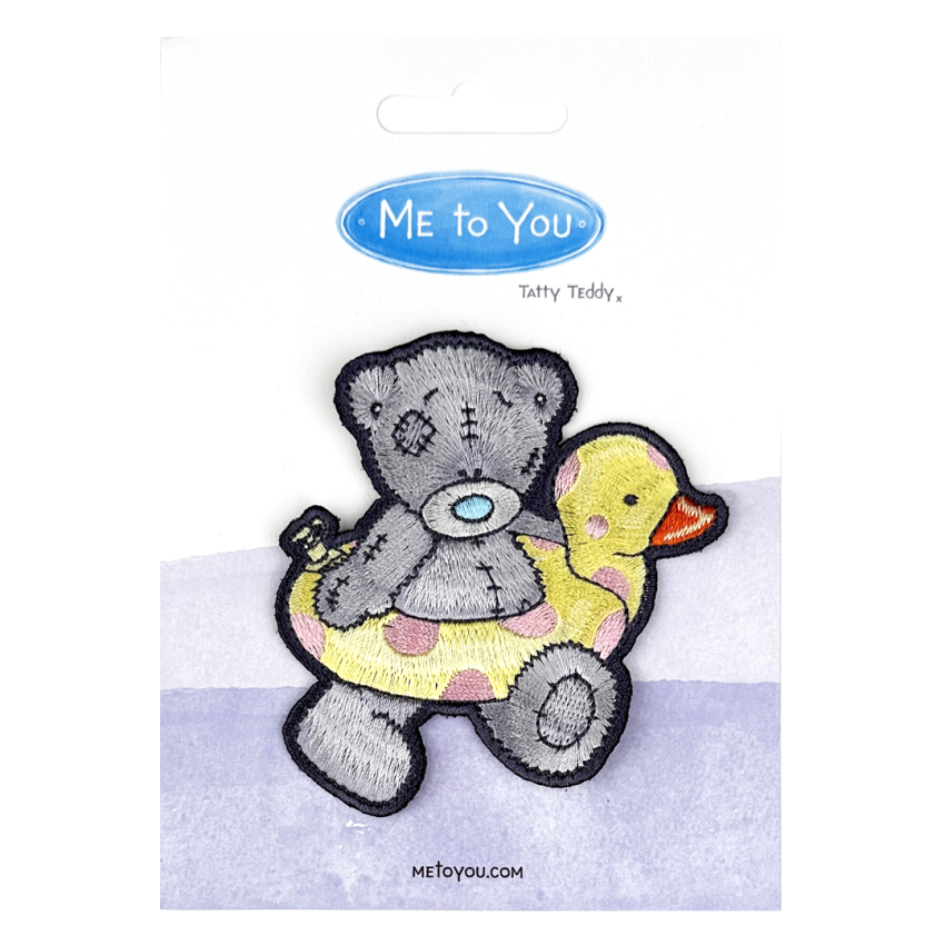 Photograph: Tatty Teddy with Duck Sew On Patch