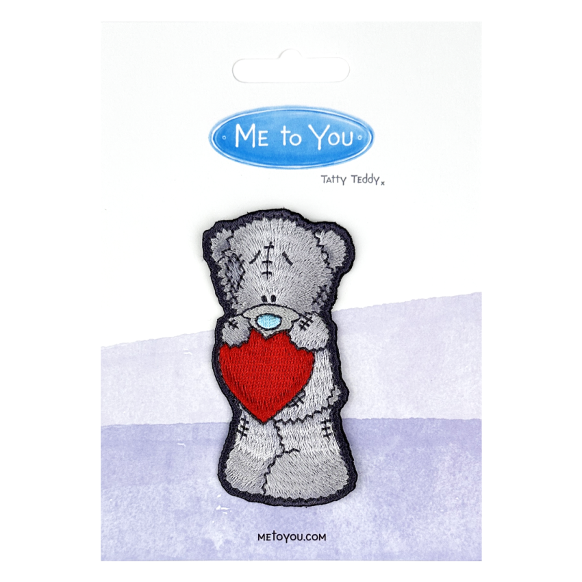 Photograph: Tatty Teddy with Heart Sew On Patch