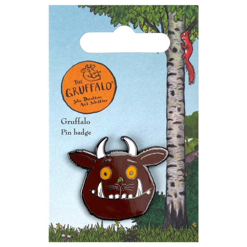 Photograph: The Gruffalo Face Pin Badge