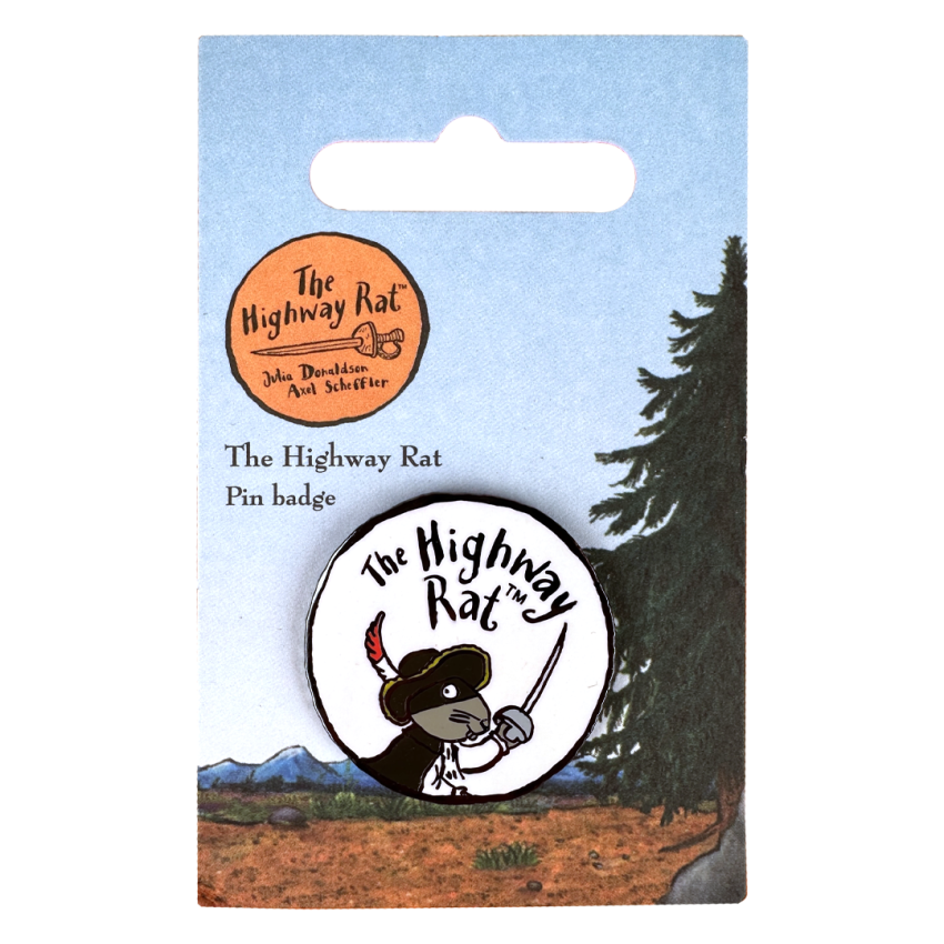 Photograph: The Highway Rat Logo Pin Badge