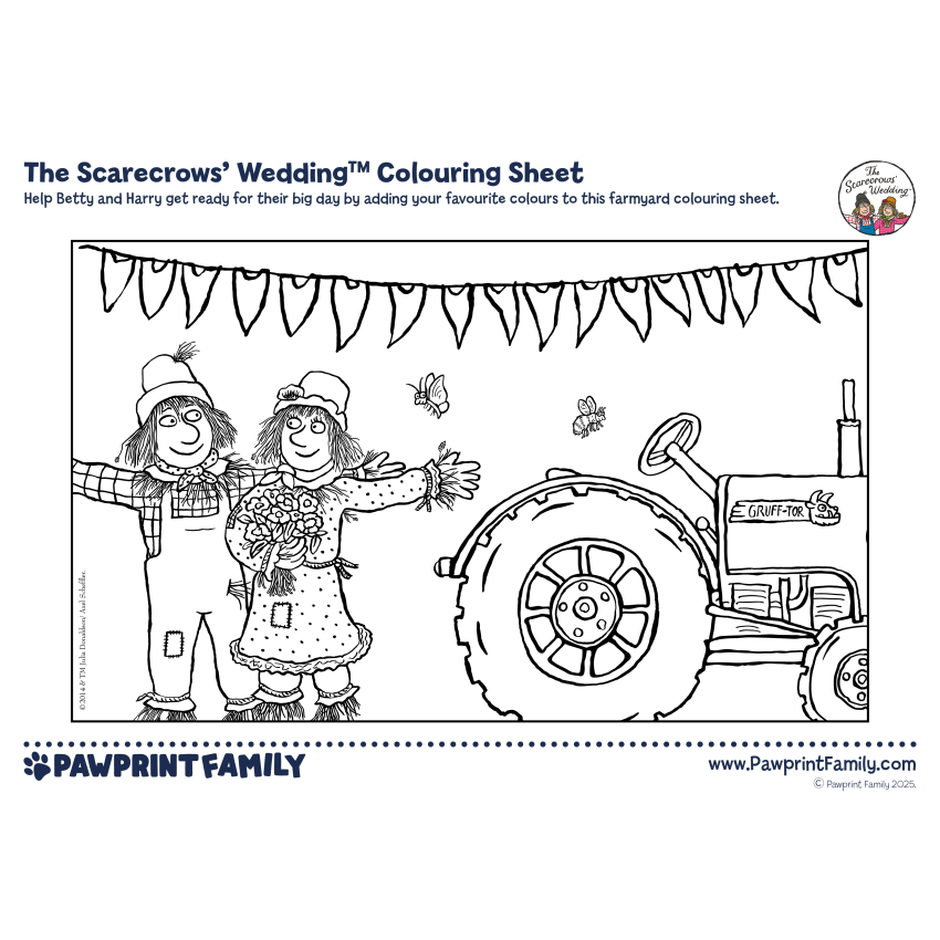 Photograph: The Scarecrows' Wedding Colouring Sheet