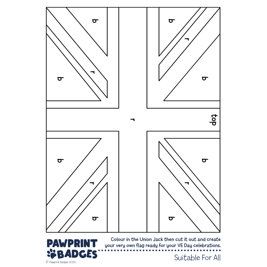 Photograph: Union Jack Colouring Sheet