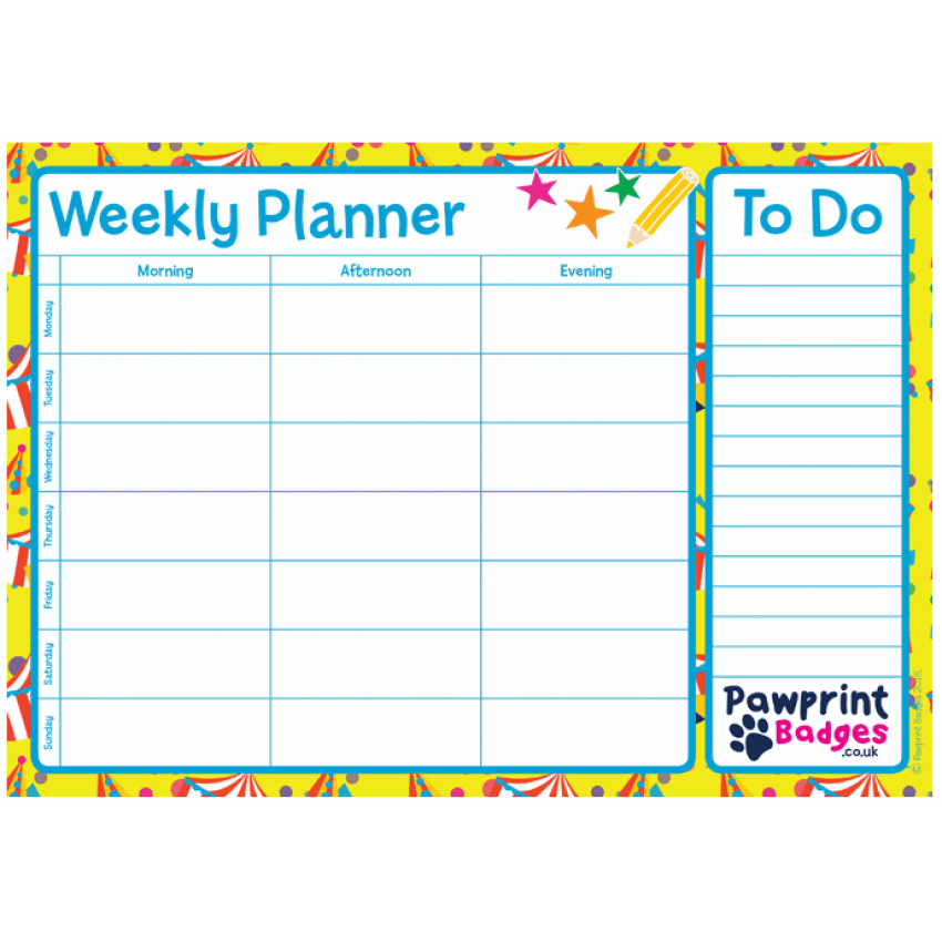 Photograph: Weekly Planner - Circus