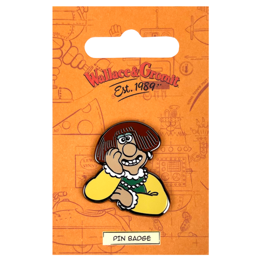 Photograph: Wendolene Character Pin Badge