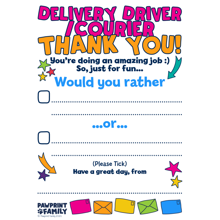 Photograph: Would You Rather - Delivery Driver