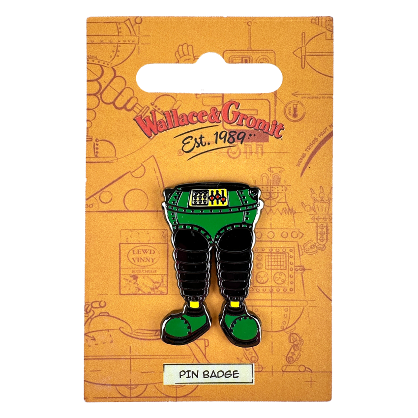 Photograph: Wrong Trousers Pin Badge