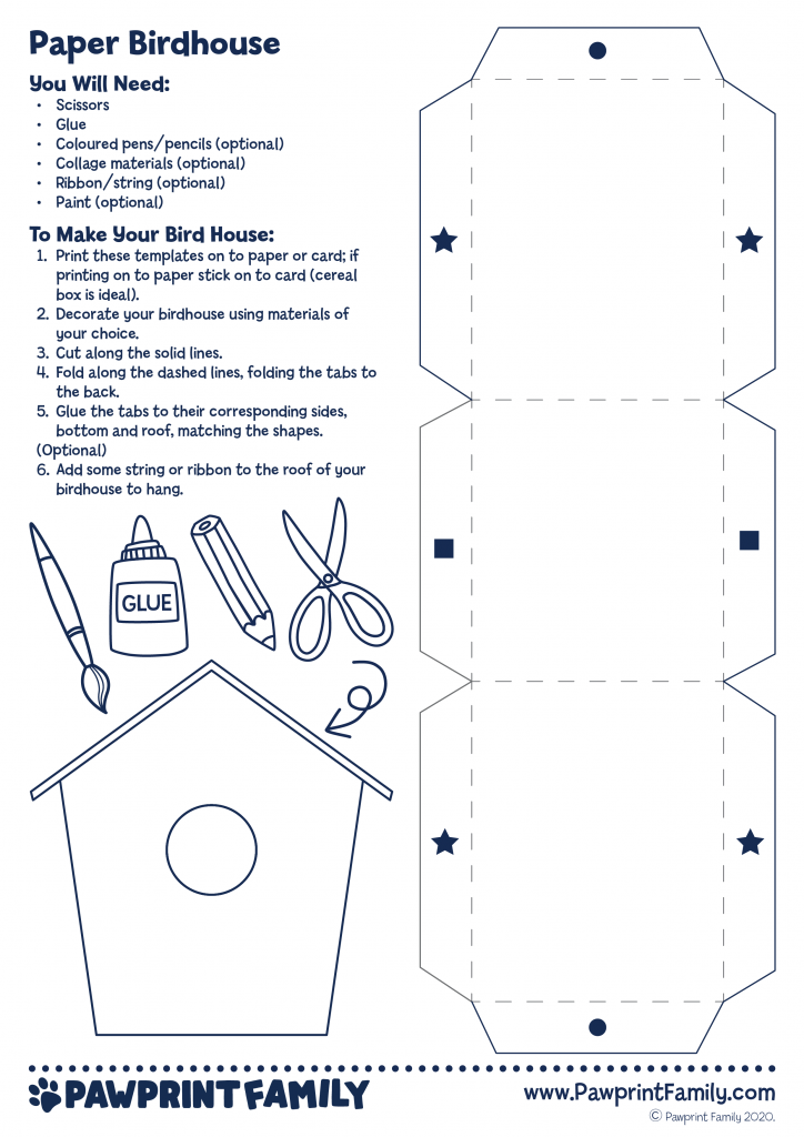 Printable Birdhouse Templates