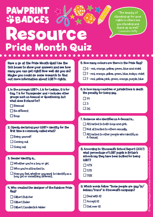 LGBT History Month Quiz