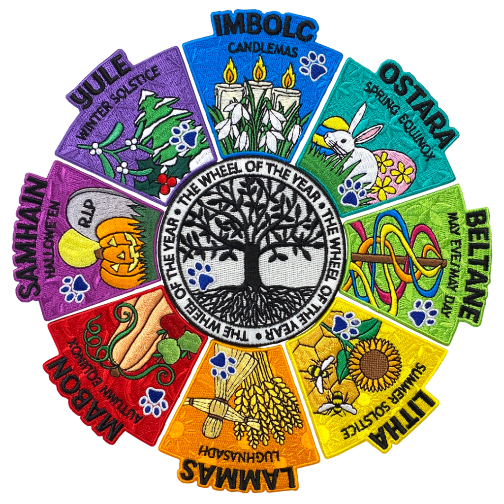 Wheel of the Year Imbolc Pawprint Family