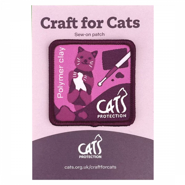 Craft for Cats: Polymer Clay Sew-On Patch