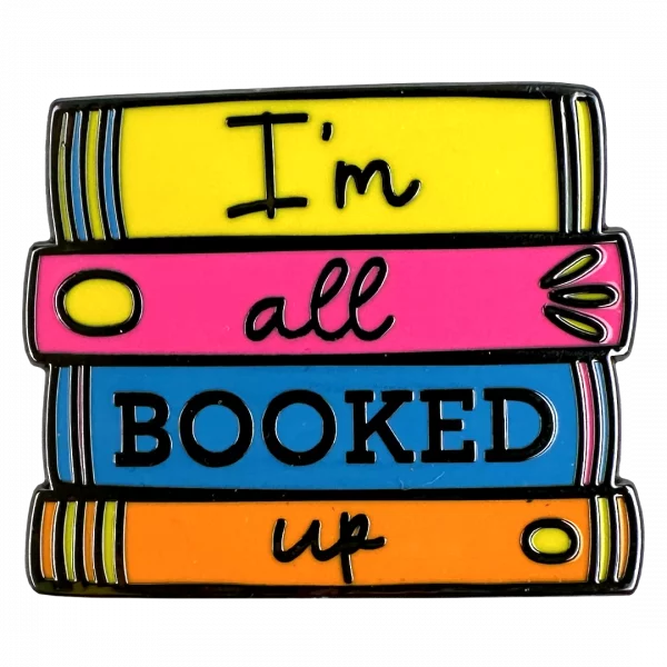 All Booked Up Pin Badge - Image 2