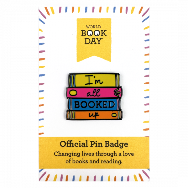 All Booked Up Pin Badge